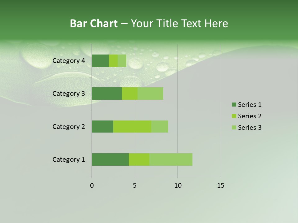Nature Drops Leaf PowerPoint Template
