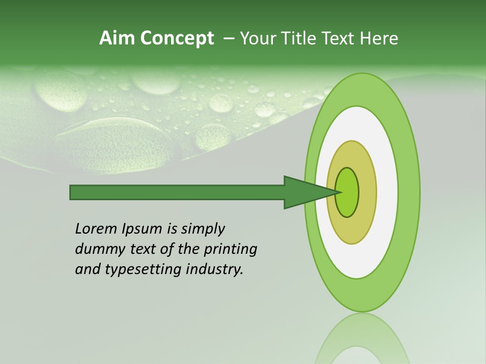 Nature Drops Leaf PowerPoint Template