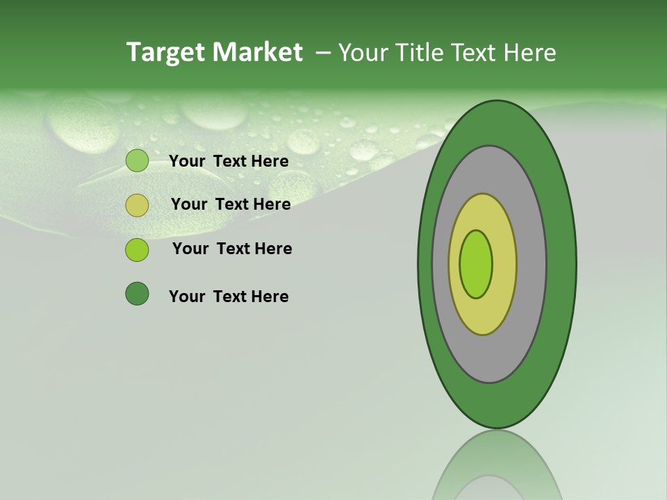 Nature Drops Leaf PowerPoint Template