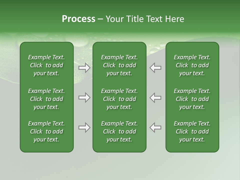 Nature Drops Leaf PowerPoint Template