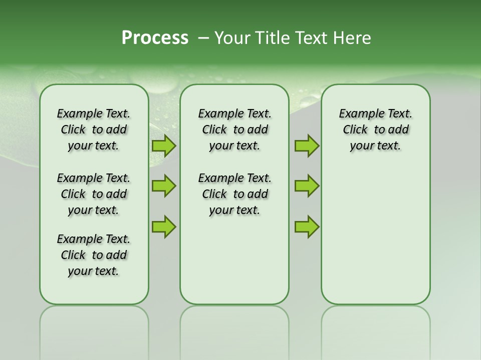 Nature Drops Leaf PowerPoint Template