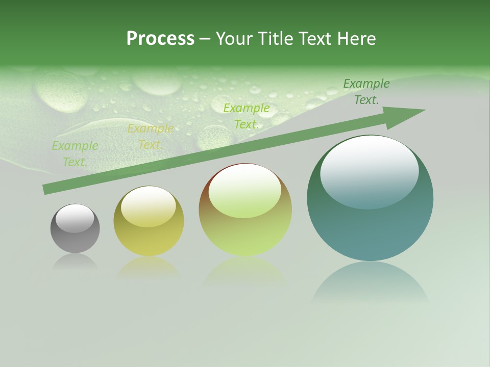 Nature Drops Leaf PowerPoint Template