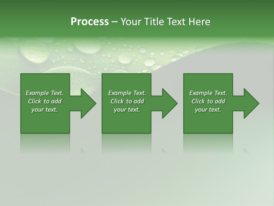 Nature Drops Leaf PowerPoint Template