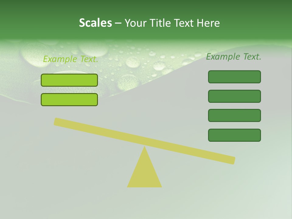 Nature Drops Leaf PowerPoint Template
