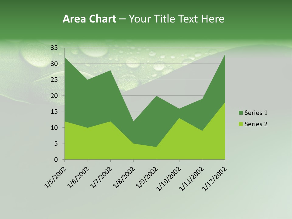 Nature Drops Leaf PowerPoint Template