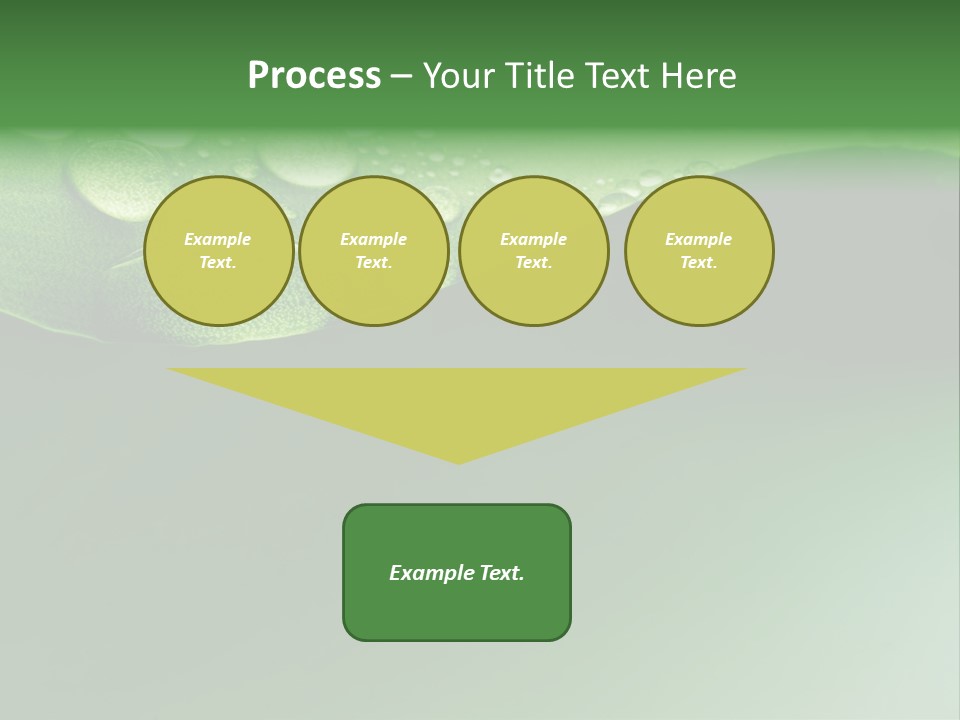 Nature Drops Leaf PowerPoint Template