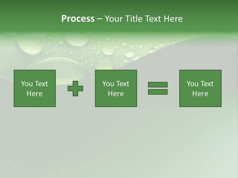 Nature Drops Leaf PowerPoint Template