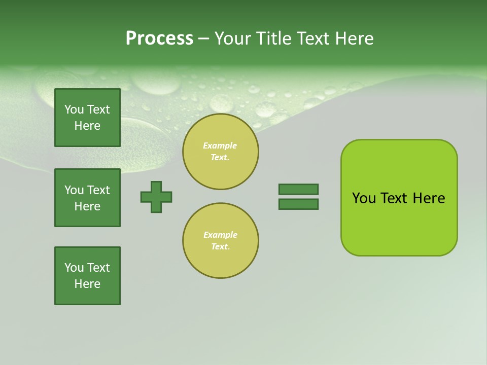 Nature Drops Leaf PowerPoint Template
