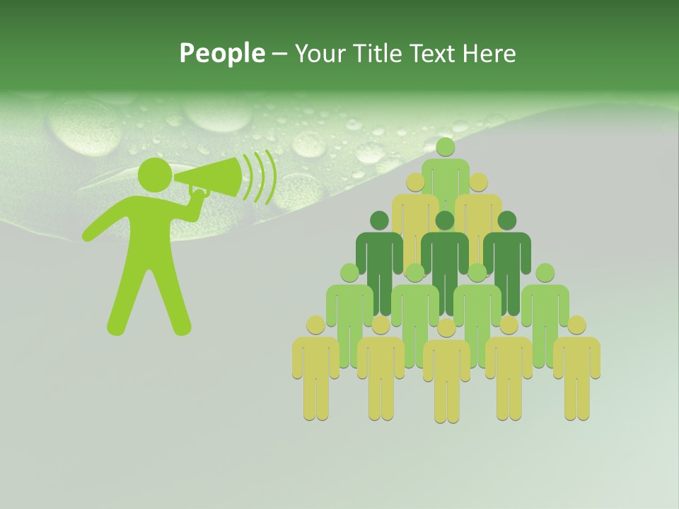 Nature Drops Leaf PowerPoint Template