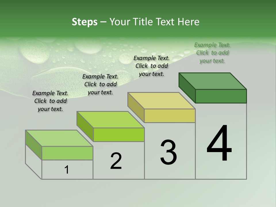 Nature Drops Leaf PowerPoint Template