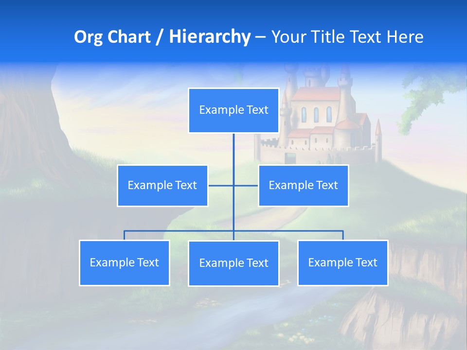 Vegetation River Sightseeing PowerPoint Template