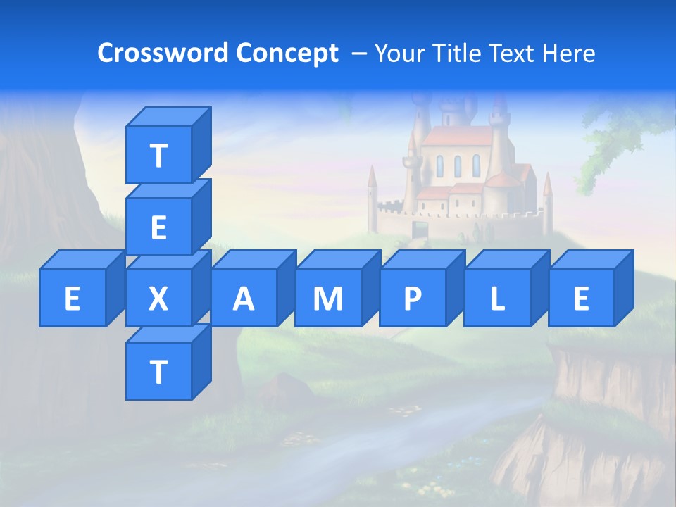 Vegetation River Sightseeing PowerPoint Template