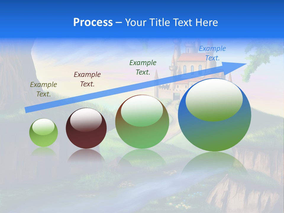 Vegetation River Sightseeing PowerPoint Template