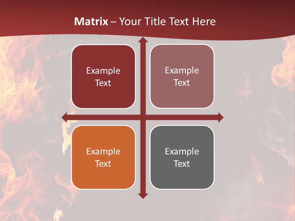 Burnt Border Campfire PowerPoint Template