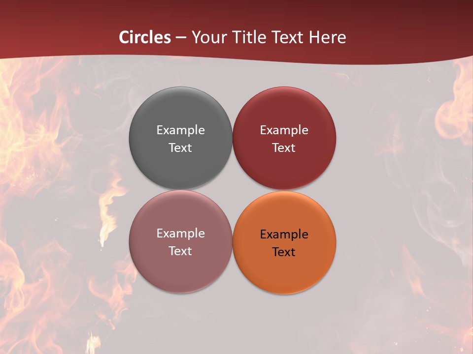 Burnt Border Campfire PowerPoint Template