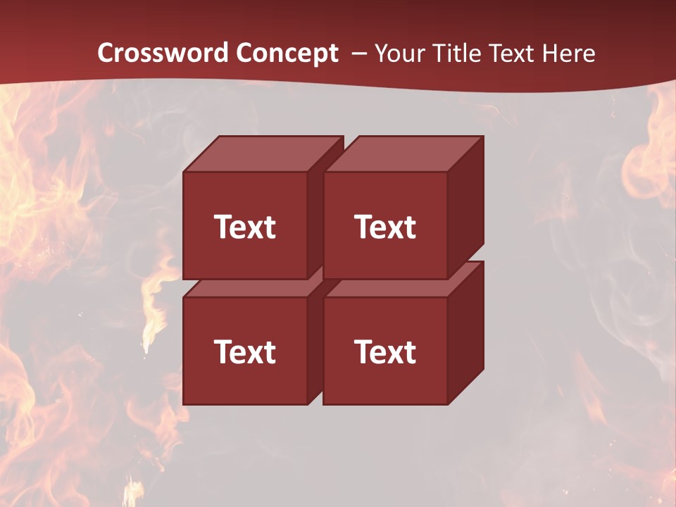 Burnt Border Campfire PowerPoint Template