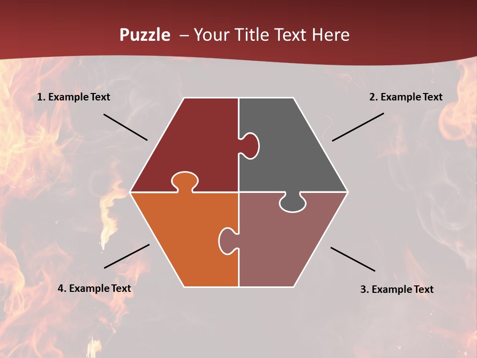 Burnt Border Campfire PowerPoint Template