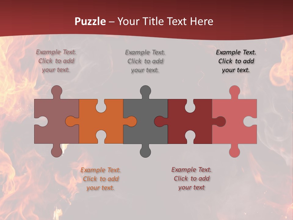 Burnt Border Campfire PowerPoint Template