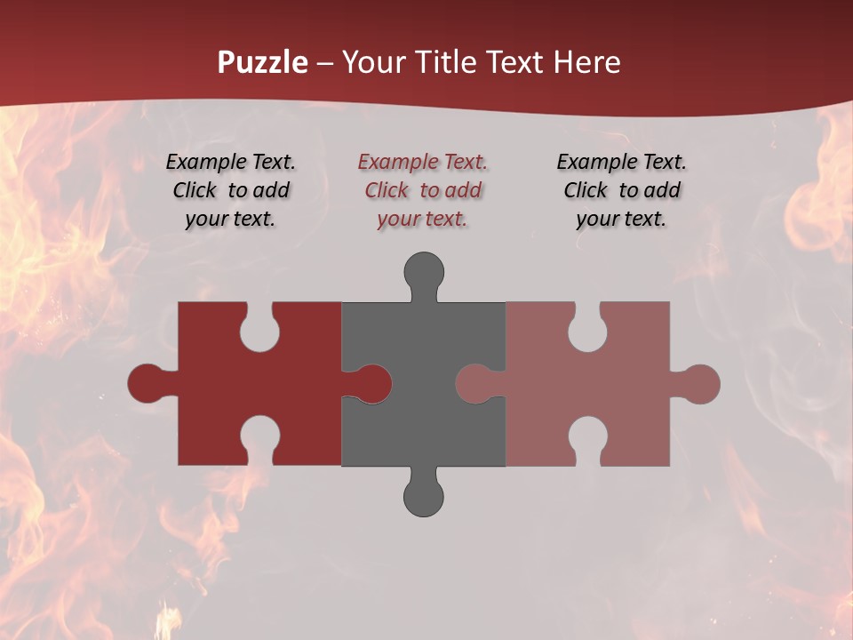 Burnt Border Campfire PowerPoint Template