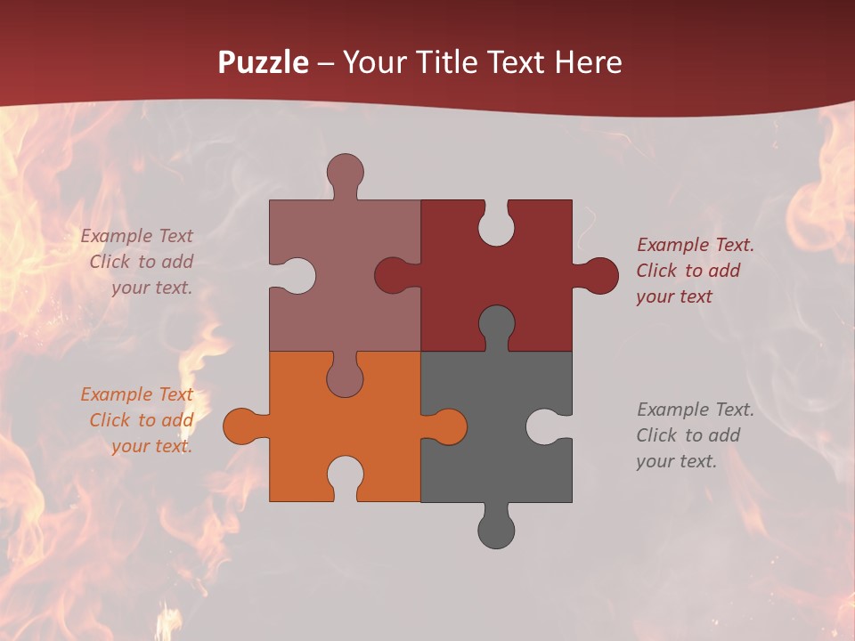 Burnt Border Campfire PowerPoint Template