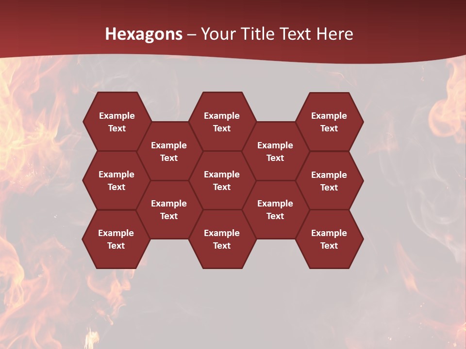 Burnt Border Campfire PowerPoint Template