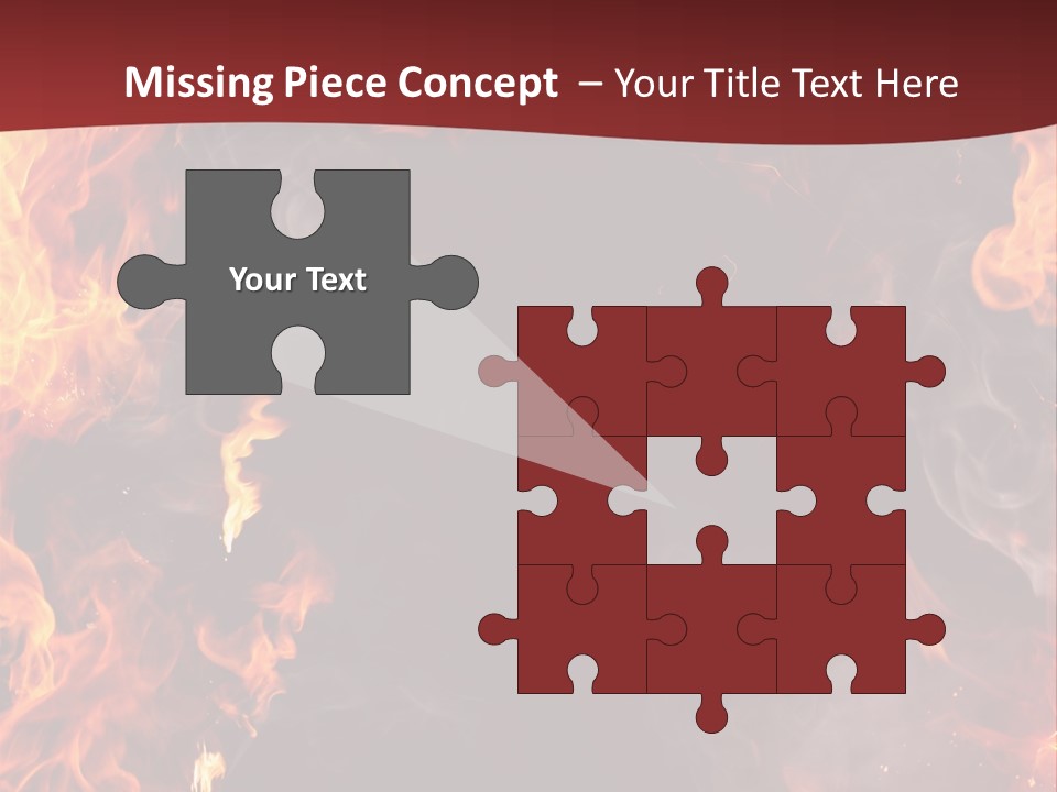 Burnt Border Campfire PowerPoint Template