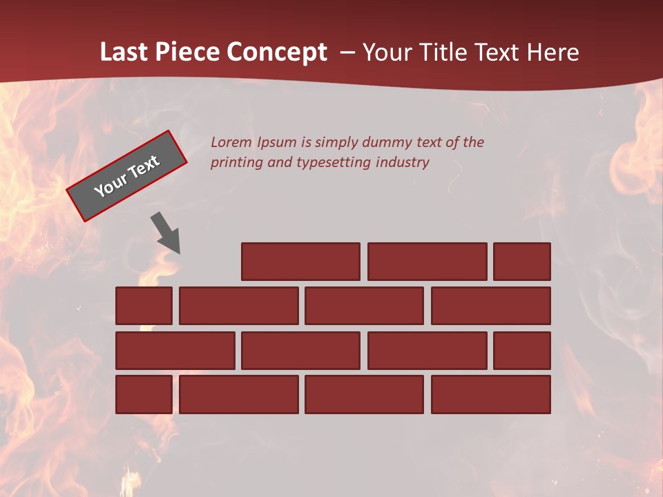 Burnt Border Campfire PowerPoint Template