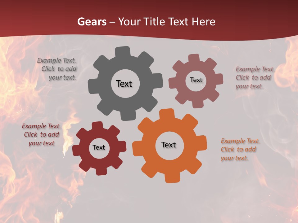 Burnt Border Campfire PowerPoint Template