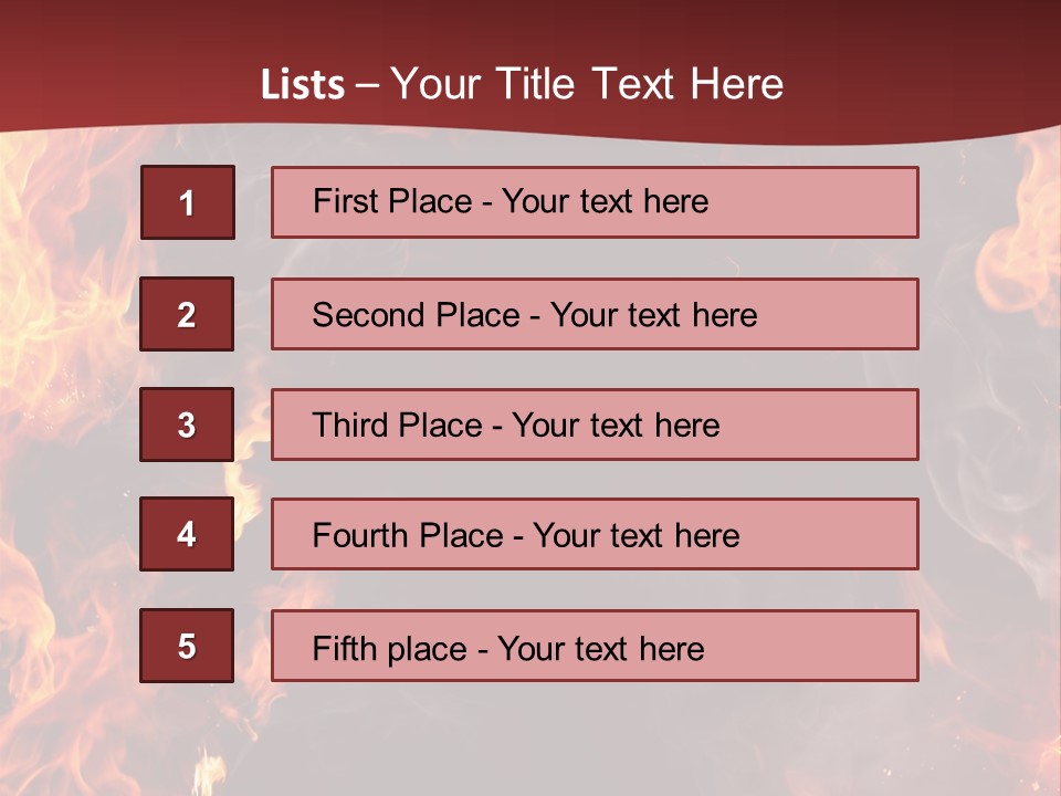 Burnt Border Campfire PowerPoint Template