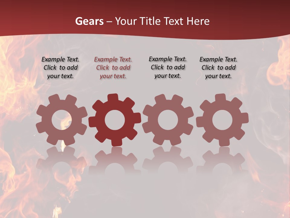 Burnt Border Campfire PowerPoint Template