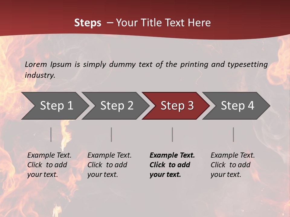 Burnt Border Campfire PowerPoint Template