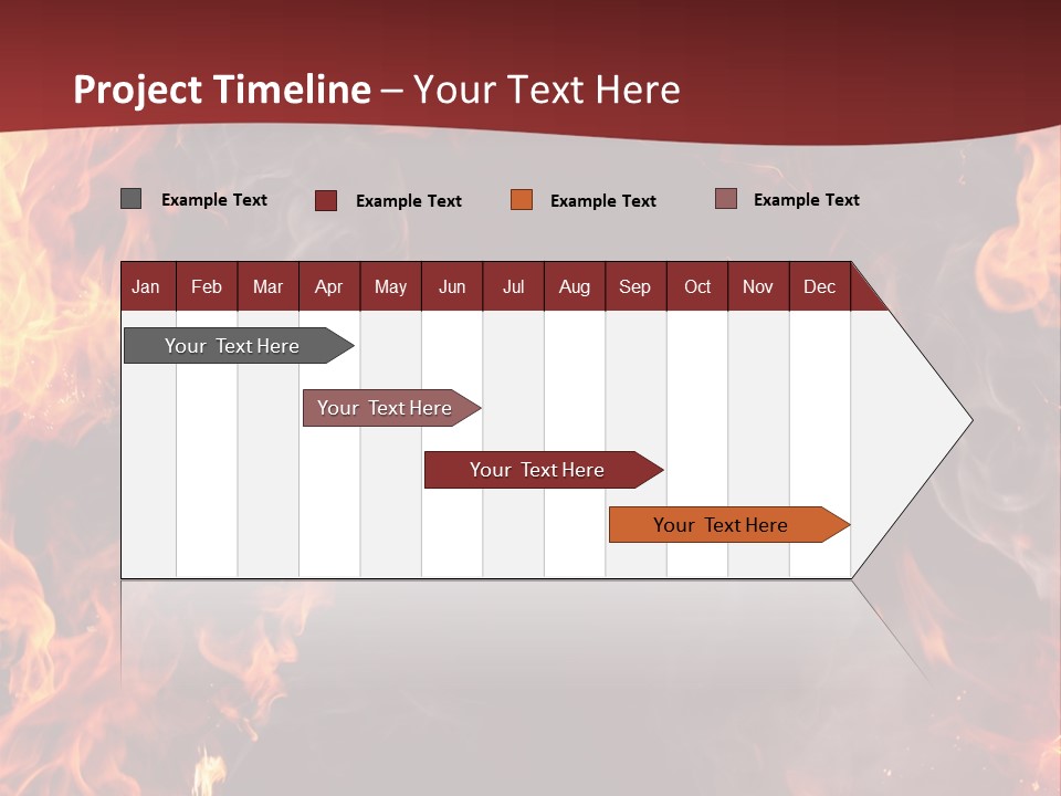 Burnt Border Campfire PowerPoint Template