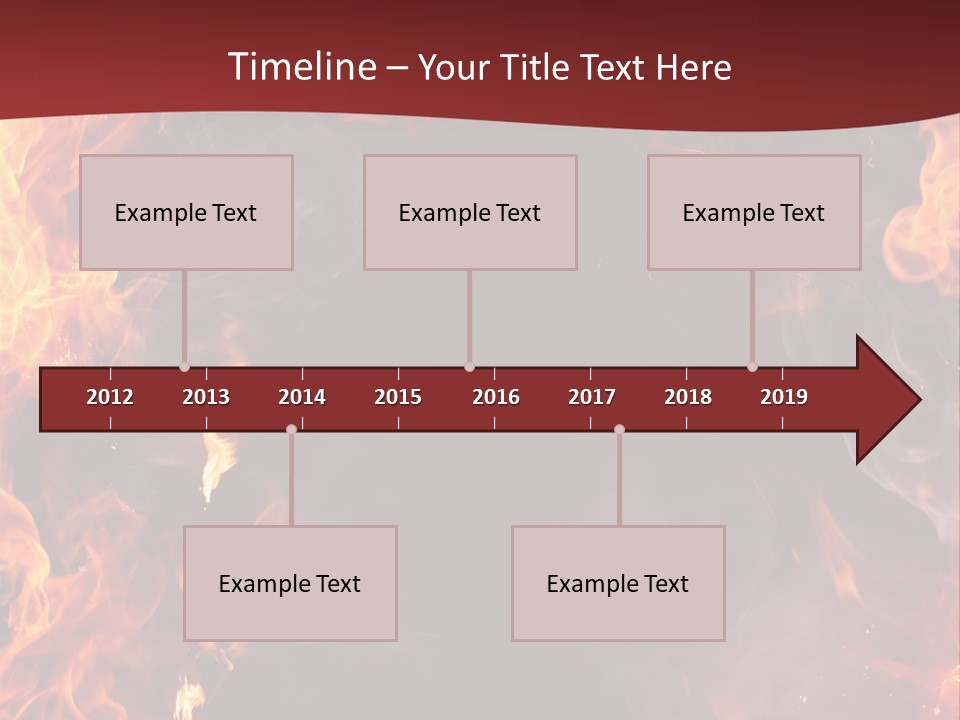 Burnt Border Campfire PowerPoint Template