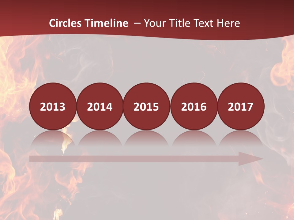 Burnt Border Campfire PowerPoint Template