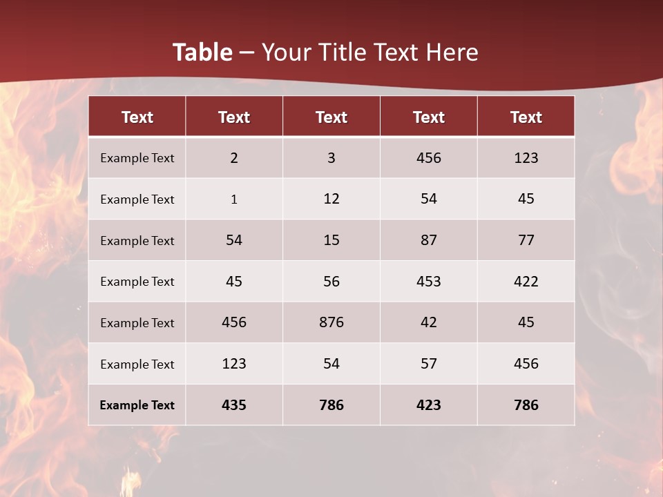 Burnt Border Campfire PowerPoint Template