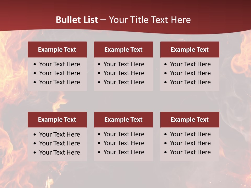 Burnt Border Campfire PowerPoint Template