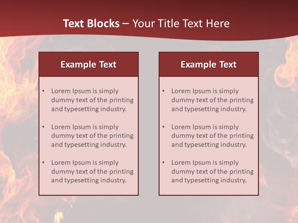 Burnt Border Campfire PowerPoint Template