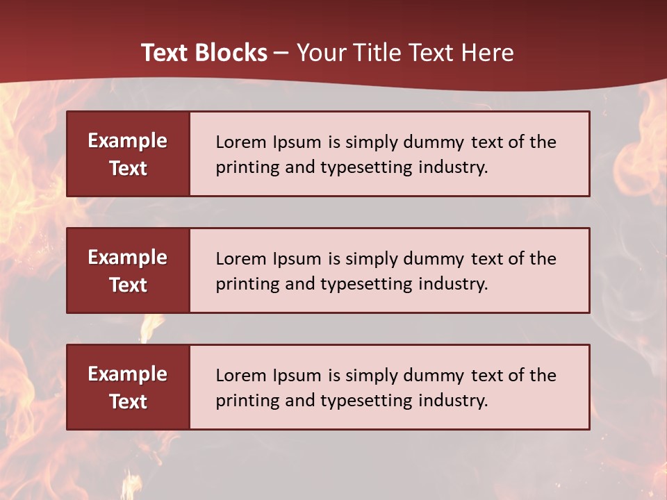 Burnt Border Campfire PowerPoint Template