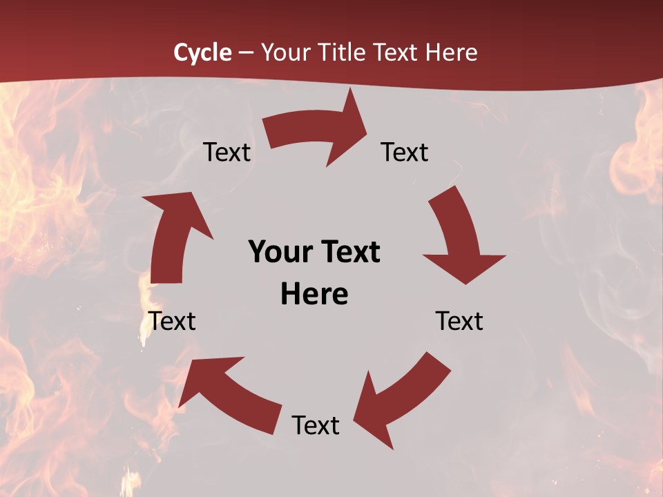 Burnt Border Campfire PowerPoint Template