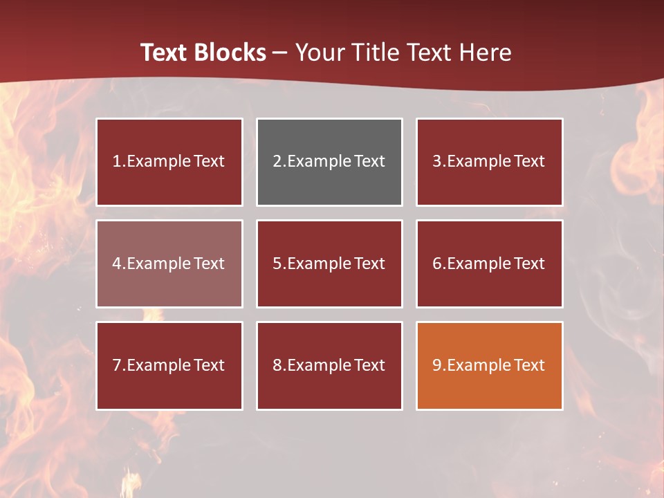 Burnt Border Campfire PowerPoint Template