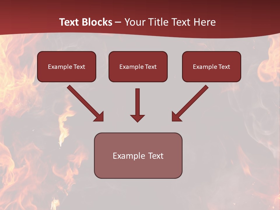 Burnt Border Campfire PowerPoint Template