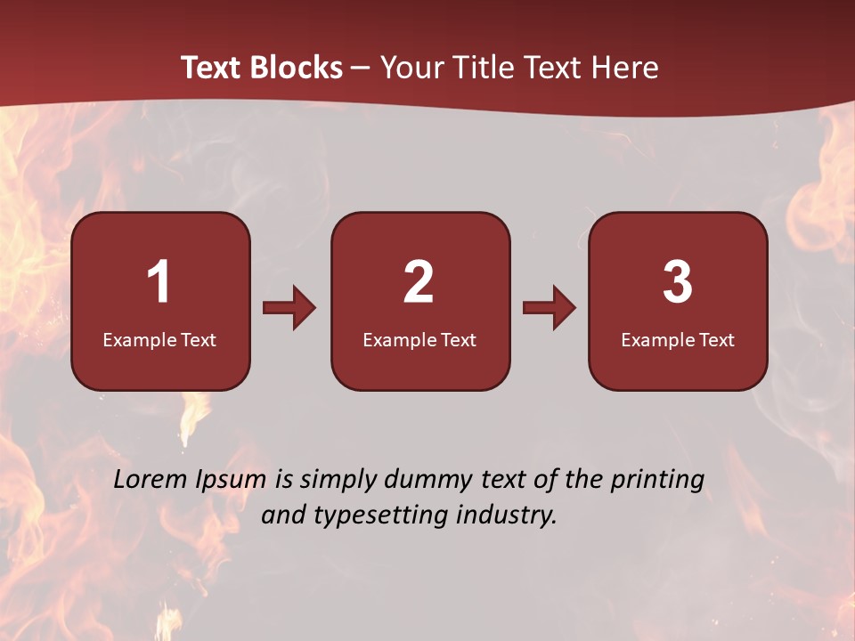 Burnt Border Campfire PowerPoint Template