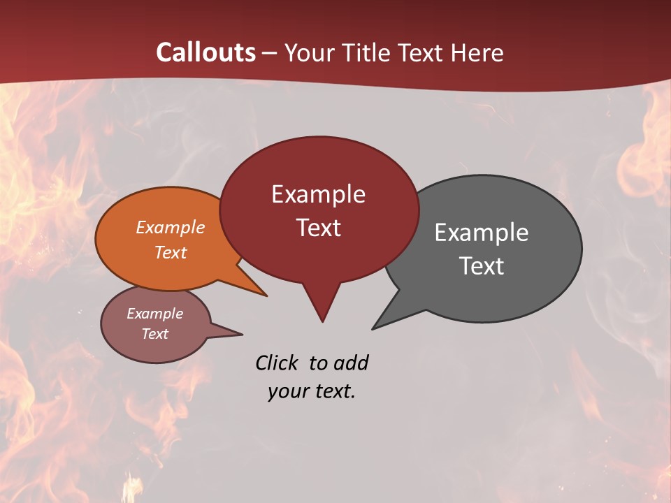 Burnt Border Campfire PowerPoint Template