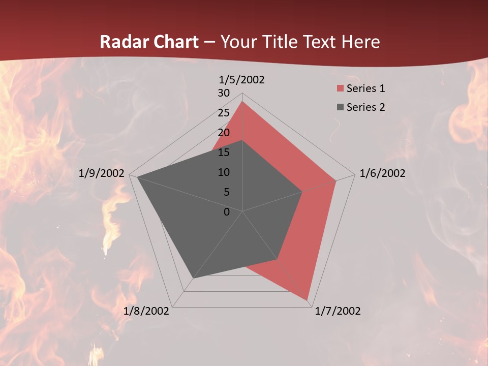 Burnt Border Campfire PowerPoint Template