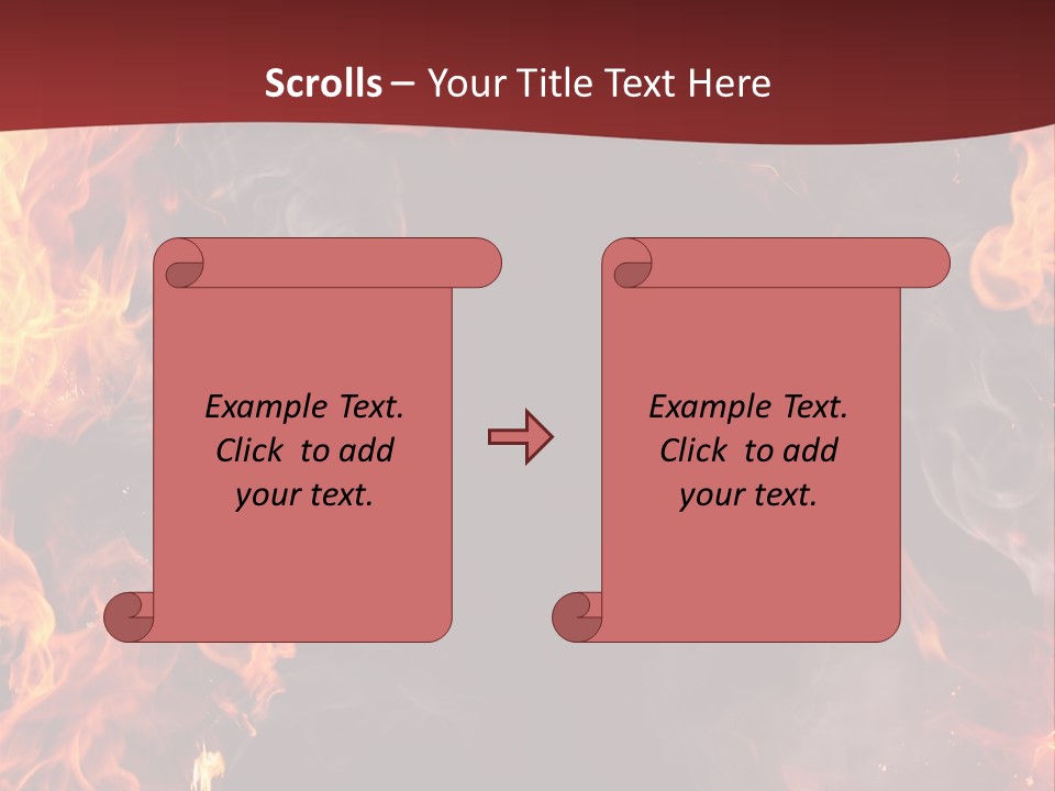 Burnt Border Campfire PowerPoint Template