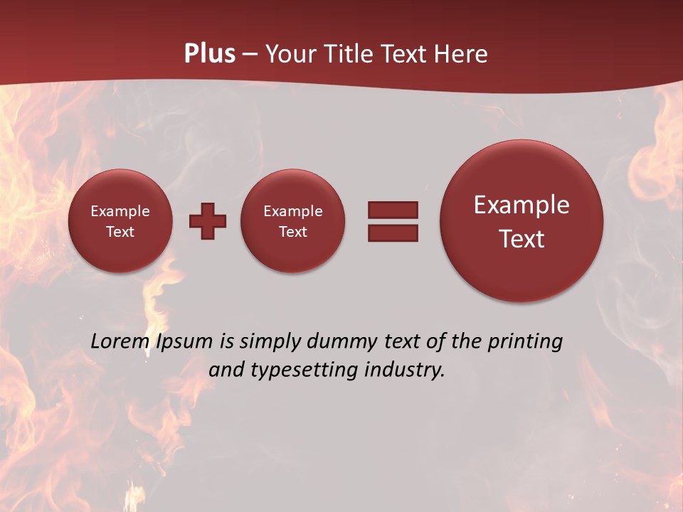 Burnt Border Campfire PowerPoint Template