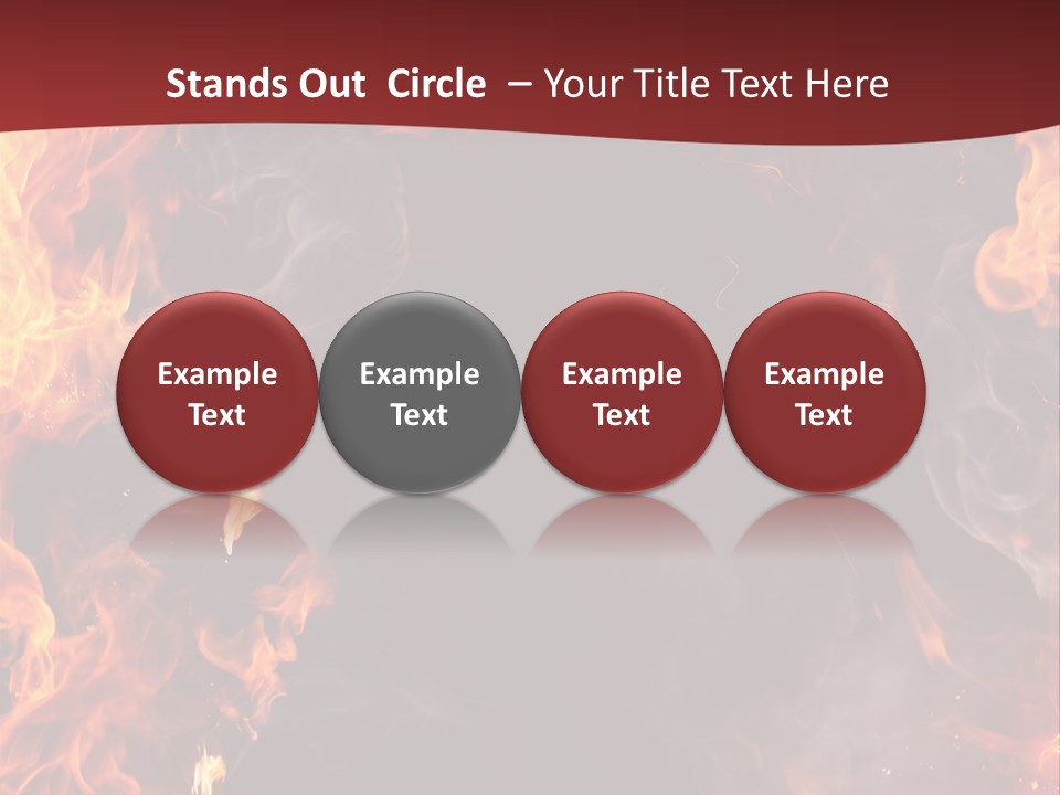 Burnt Border Campfire PowerPoint Template