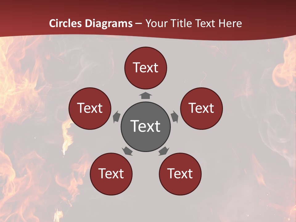 Burnt Border Campfire PowerPoint Template