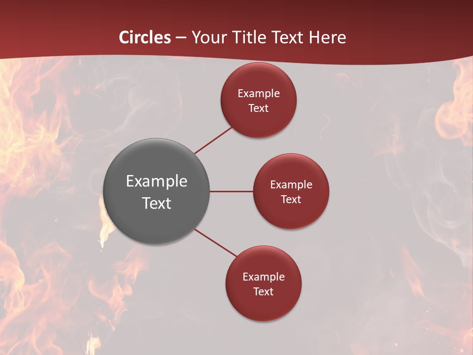 Burnt Border Campfire PowerPoint Template