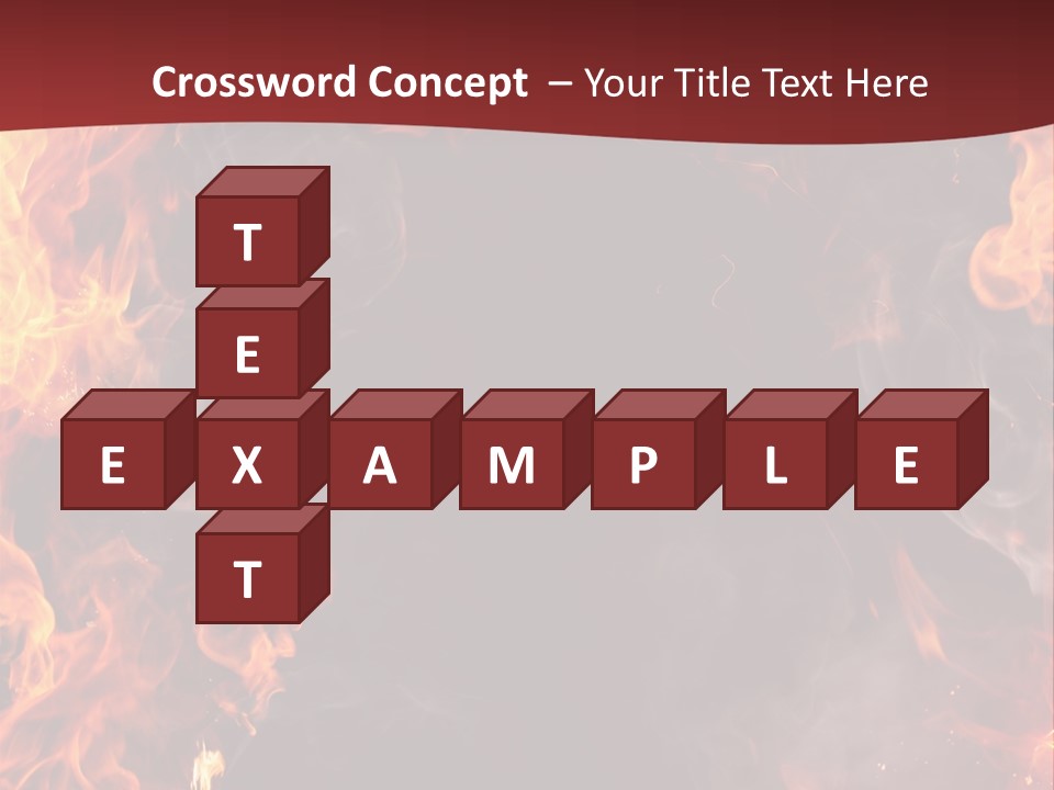 Burnt Border Campfire PowerPoint Template